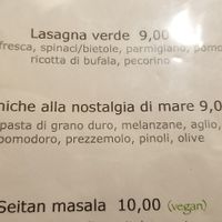 Menu at Brac Libreria di Arte Contemporanea in Florence