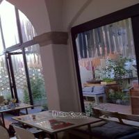 View from restaurant tables at Brac Libreria di Arte Contemporanea in Florence