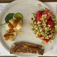 3 dishes menu (salad, pasta, special) at Brac Libreria di Arte Contemporanea in Florence