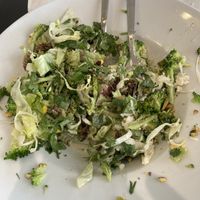 Salad with fresh herbs  at Mer bleue in Oroklini