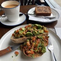 A generous lunch. I had nibbled a bit already!  at The Gallery in Bedford