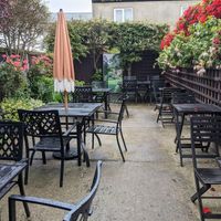 This is the garden outside  😉 at The Egg & Spoon in Filey