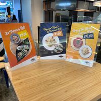 Menu snippet at Naked Earth Cafe in Central Singapore