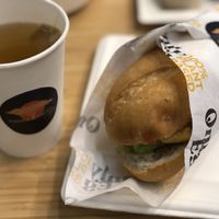 Herbal tea and bbq sandwich   at Naked Earth Cafe in Central Singapore