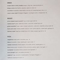 Menu at Out of the Fire in Easton