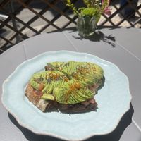 Avo On Toast   at Wel Well Café in Lisbon