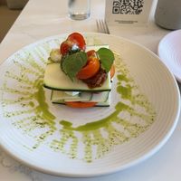 Raw lasagna  at Liora in Baltimore