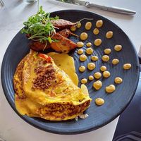 Southwest scramble. Just Egg base. DELICIOUS   at Liora in Baltimore