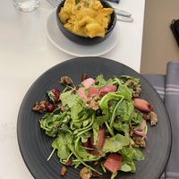 Salad with side of Mac n cheese   at Liora in Baltimore
