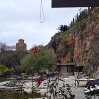 View from the terrace at Kaneo Summer Garden in Ohrid