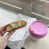 Inside the croissant - good layers!   at Pâtisserie Zébulon in Montreal