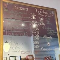 Coffee & Beverages selection at Pâtisserie Zébulon in Montreal