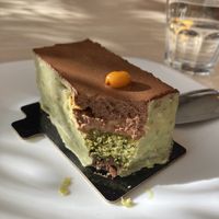 Pâtisserie matcha-argousier-chocolat  at Pâtisserie Zébulon in Montreal