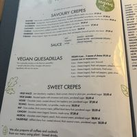 Menu  at Naleśnikarnia Gramofon in Poznan