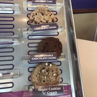Current vegan selection at Insomnia Cookies in West Hollywood