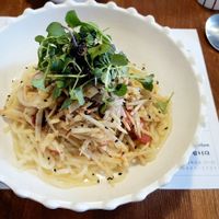 Burdock root salad with cold noodles at Mothers Table in Seoul