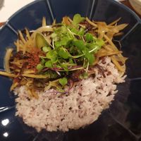 Burdock (우엉) rice at Mothers Table in Seoul