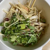 Burdock noodle salad   at Mothers Table in Seoul