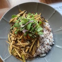 Rice with burdock   at Mothers Table in Seoul