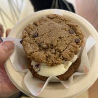 Quick made custom ice cream sandwich   at Kate's Ice Cream in Portland