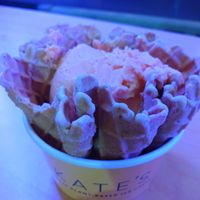 Orange Creamsicle (actually orange, but there was a at Kate's Ice Cream in Portland