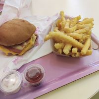 Cheeseburger and cheesy fries at Naked Burger - 6ème in Paris
