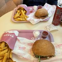 Little Italy and Classic burger and chips  at Naked Burger - 6ème in Paris