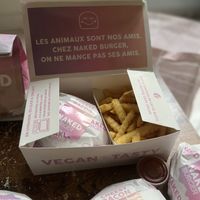 Menu packaging   at Naked Burger - 6ème in Paris