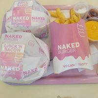 Both these burgs are hella good at Naked Burger - 6ème in Paris