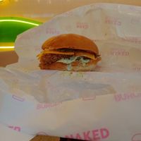 Vegan fish burger at Naked Burger - 6ème in Paris