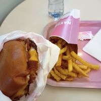 Cheese bacon burger at Naked Burger - 6ème in Paris