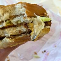 Chick'n bacon burger - mouthwatering!  #Veganuary at Naked Burger - 6ème in Paris