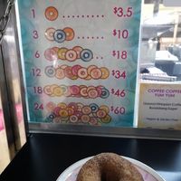 Options at OMG Decadent Donuts in Surfers Paradise