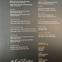 Menu at Arctic in Verbier