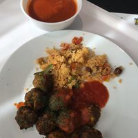 Veggie balls in spicy tomato sauce with couscous 399 yen  at IKEA - Shibuya in Tokyo