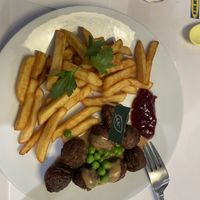 the veggie balls with fries (500-600 yen)  at IKEA - Shibuya in Tokyo