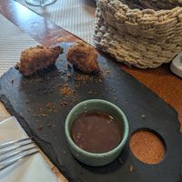 breaded mushrooms at Santo Seitan in Sao Miguel