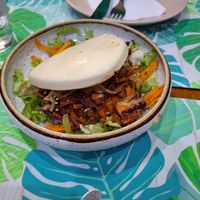 Bao bun seitan at Santo Seitan in Sao Miguel