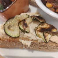 Toast houmous aubergines grillées at L'Alter d'en face in Louvain-la-neuve