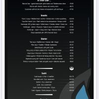 Menu  at Sea View in Porto Moniz