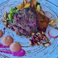 Vegan Burger at Sea View in Porto Moniz