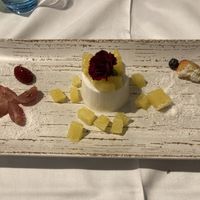 Vegan coconut and vanilla dessert   at Sea View in Porto Moniz