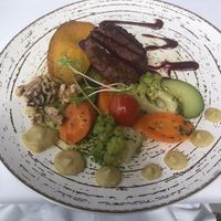 Veganer Burger  at Sea View in Porto Moniz