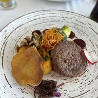 Vegan burger  at Sea View in Porto Moniz