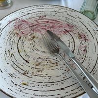 Not much left of vegan burger!  at Sea View in Porto Moniz