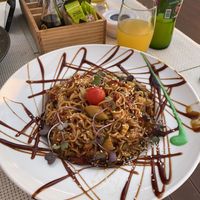 Japanese pasta  at Sea View in Porto Moniz