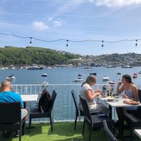 View from the sun terrace. at Bufala in Fowey