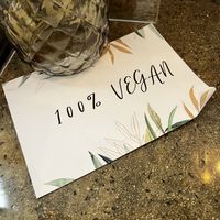 100% Vegan  at dirt in Quakertown