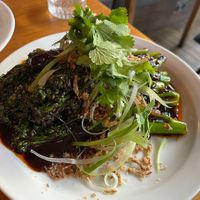 Broccoli with black pepper sauce (£14) at Sylvan in Glasgow