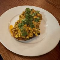 Curried Sweetcorn on Toast  at Sylvan in Glasgow